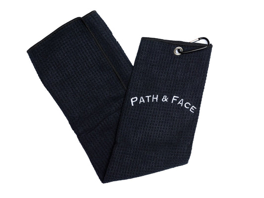 2 x Path & Face waffle tri--fold bag towel image 2