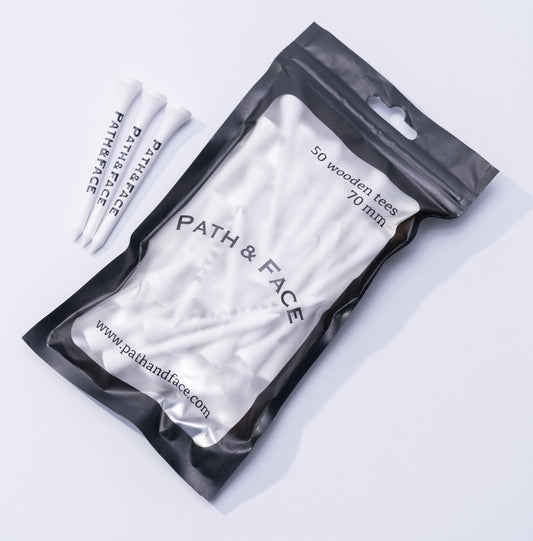 100 x P&F Wooden Tees - 70mm length image 1